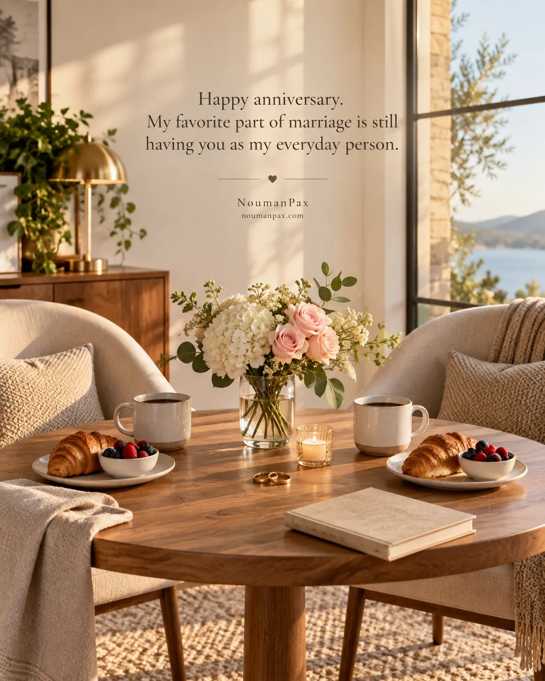 Happy anniversary. My favorite part of marriage is still having you as my everyday person.