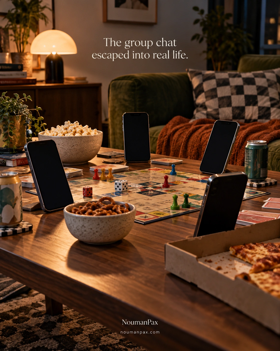 The group chat escaped into real life.
