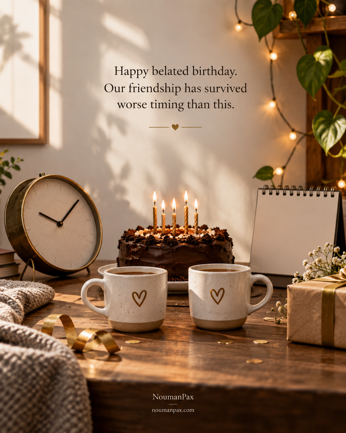 Belated Birthday Wishes for a Friend — Quote