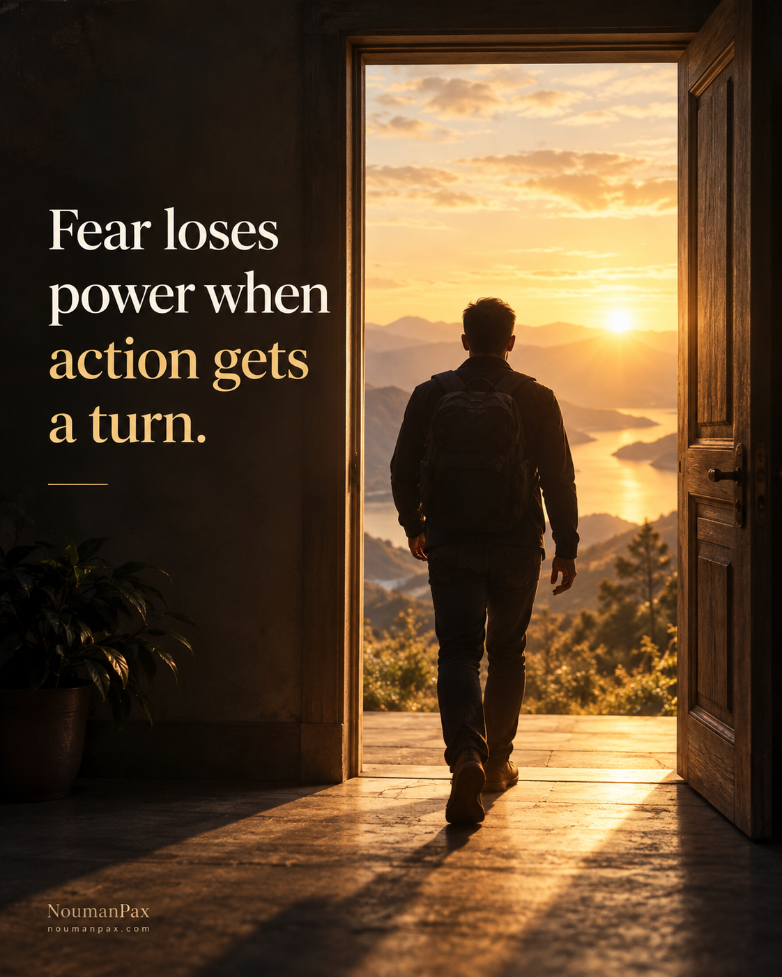 Fear loses power when action begins