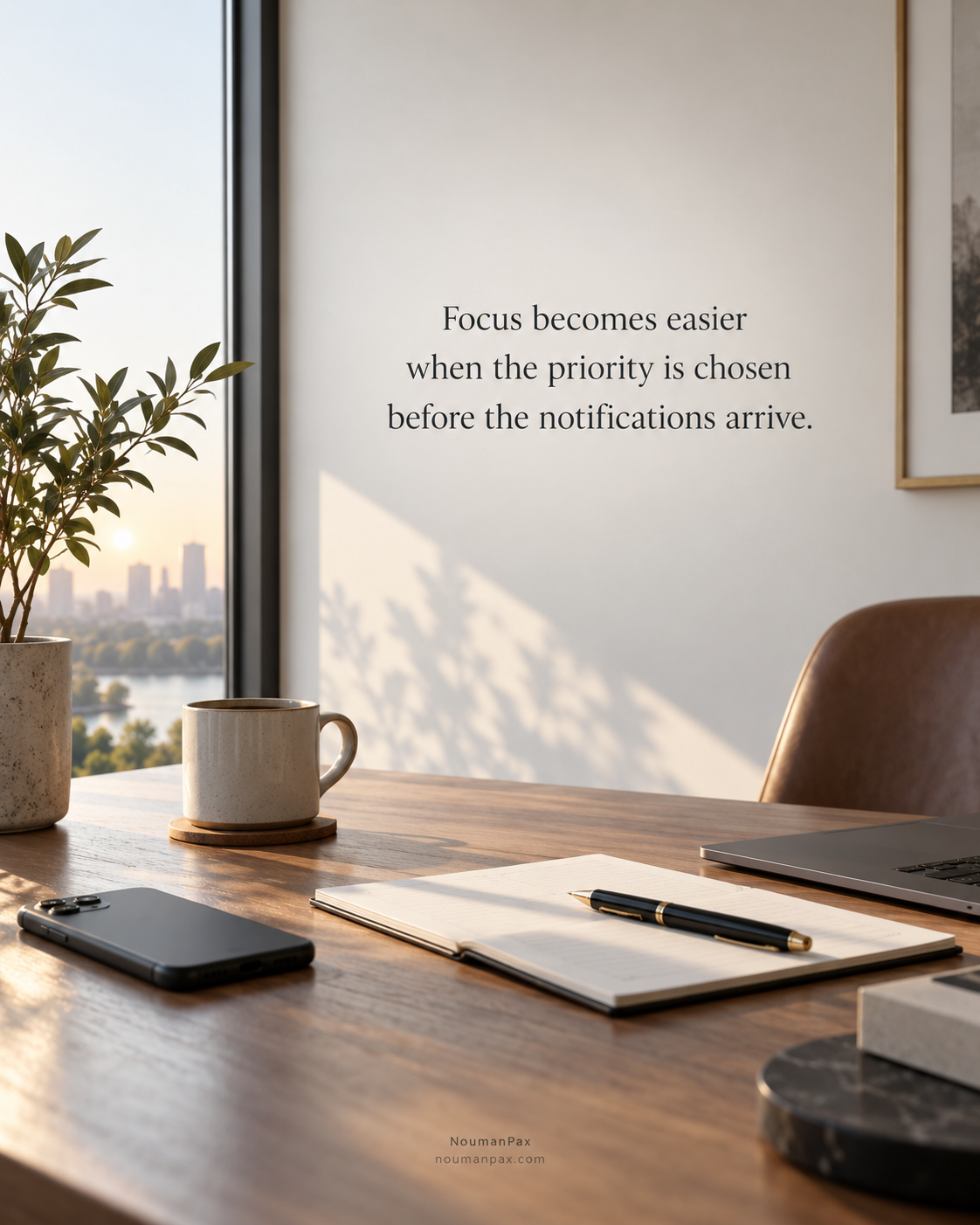 Focus becomes easier when the priority is chosen before the notifications arrive.