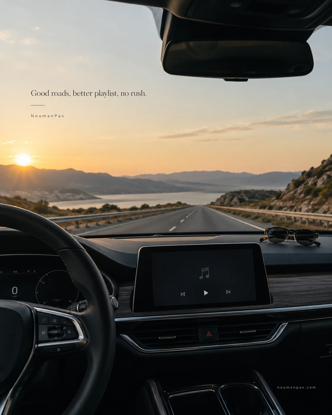 Good roads, better playlist, no rush.