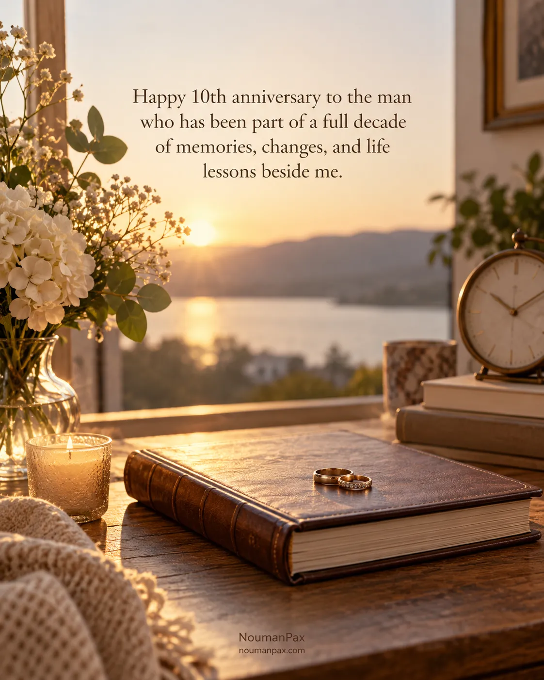 Happy 10th anniversary to the man who has been part of a full decade of memories, changes, and life lessons beside me.