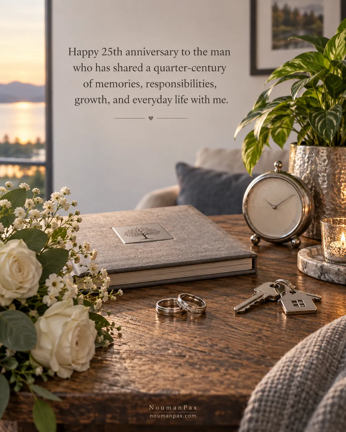 Happy 25th anniversary to the man who has shared a quarter-century of memories, responsibilities, growth, and everyday life with me.