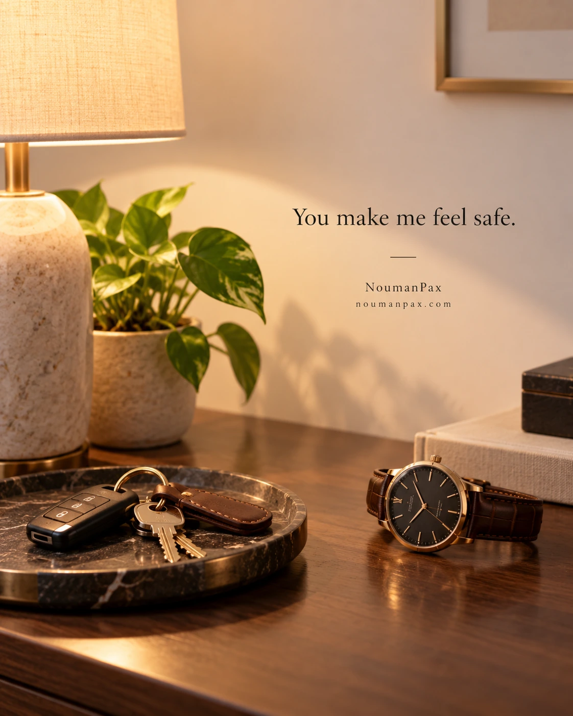 You make me feel safe.