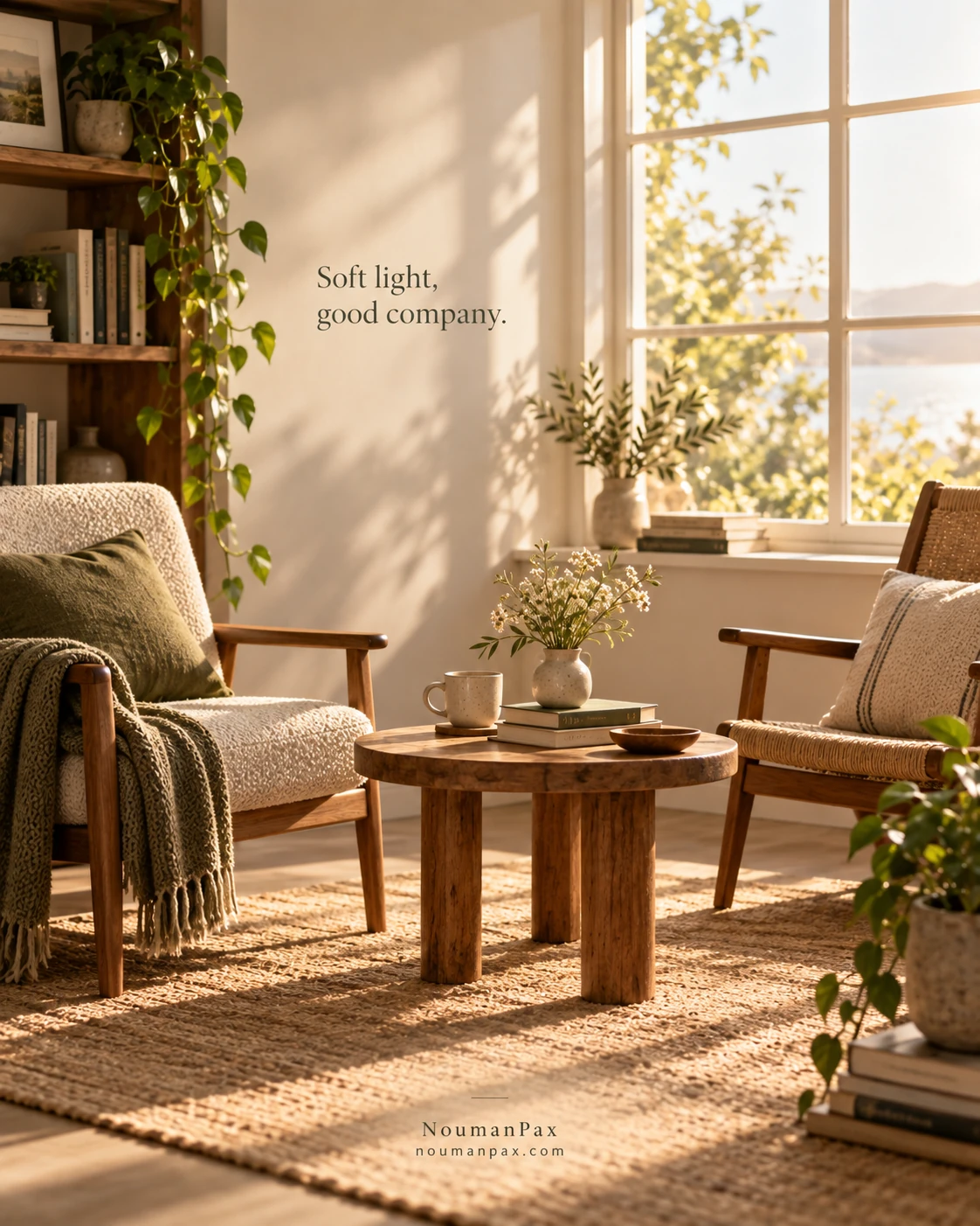 Soft light, good company.