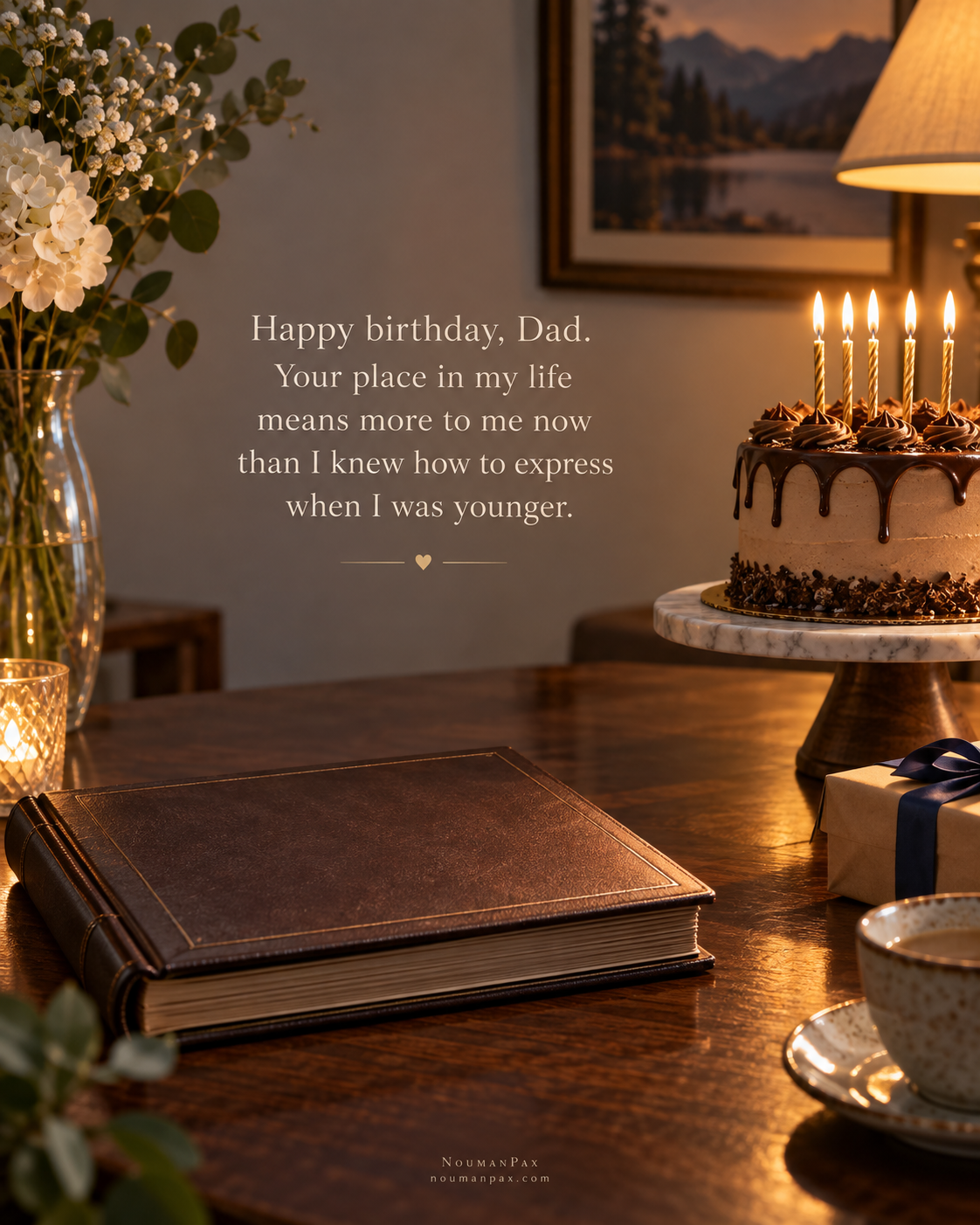 Happy birthday. I appreciate the sacrifices I saw and the many I probably never noticed.