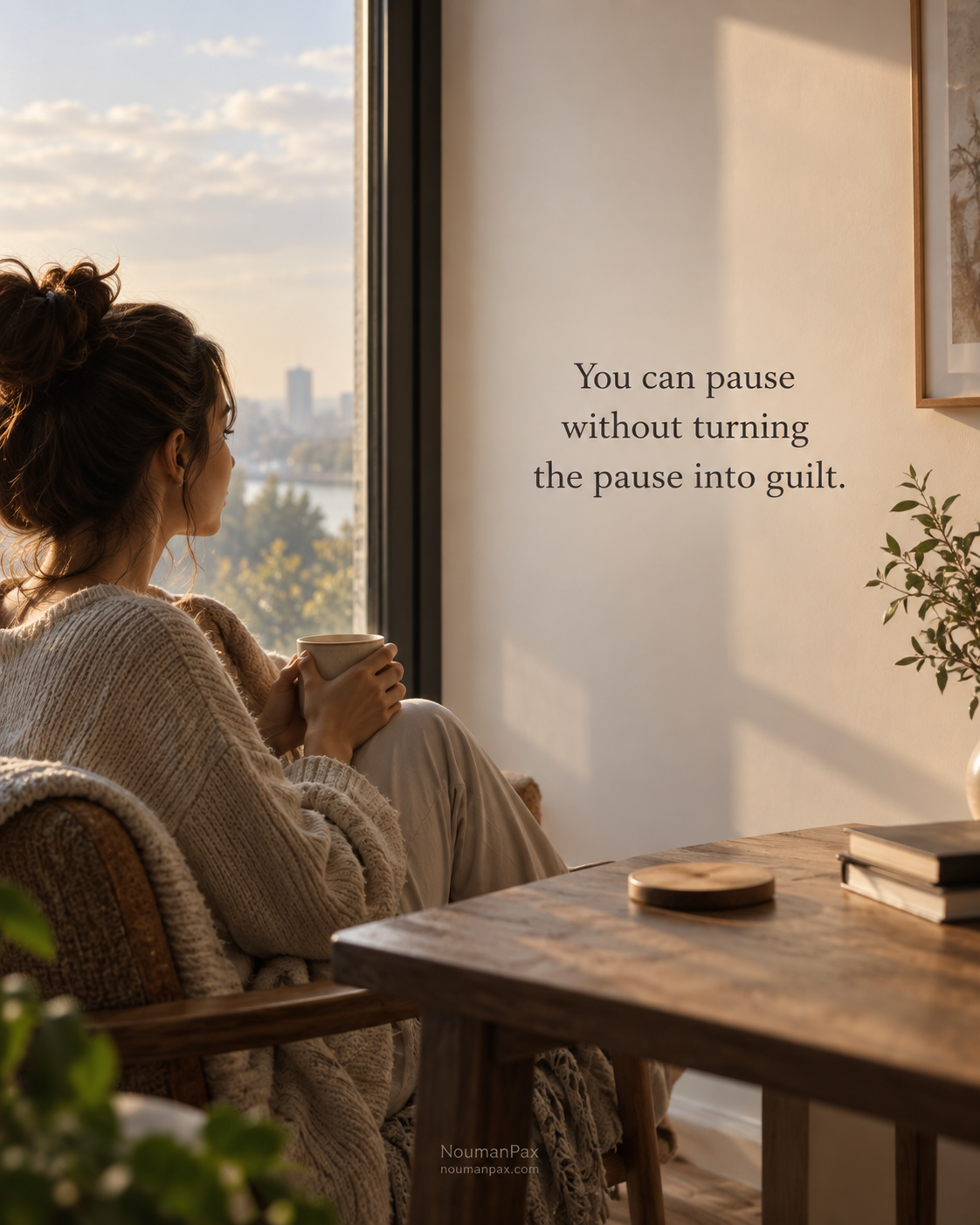 You can pause without turning the pause into guilt.