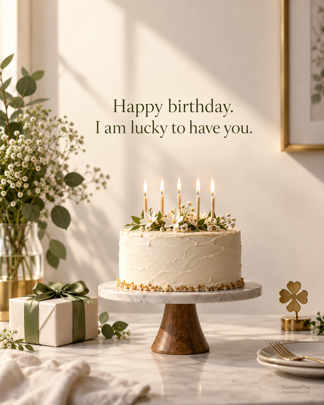 Happy birthday. I am lucky to have you.
