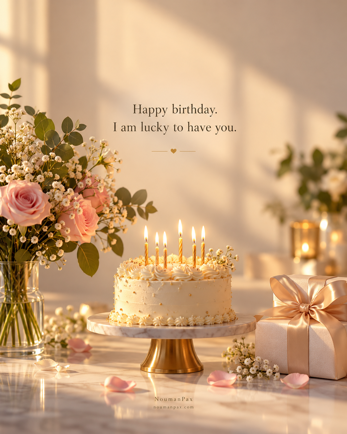 Happy birthday. I am lucky to have you.