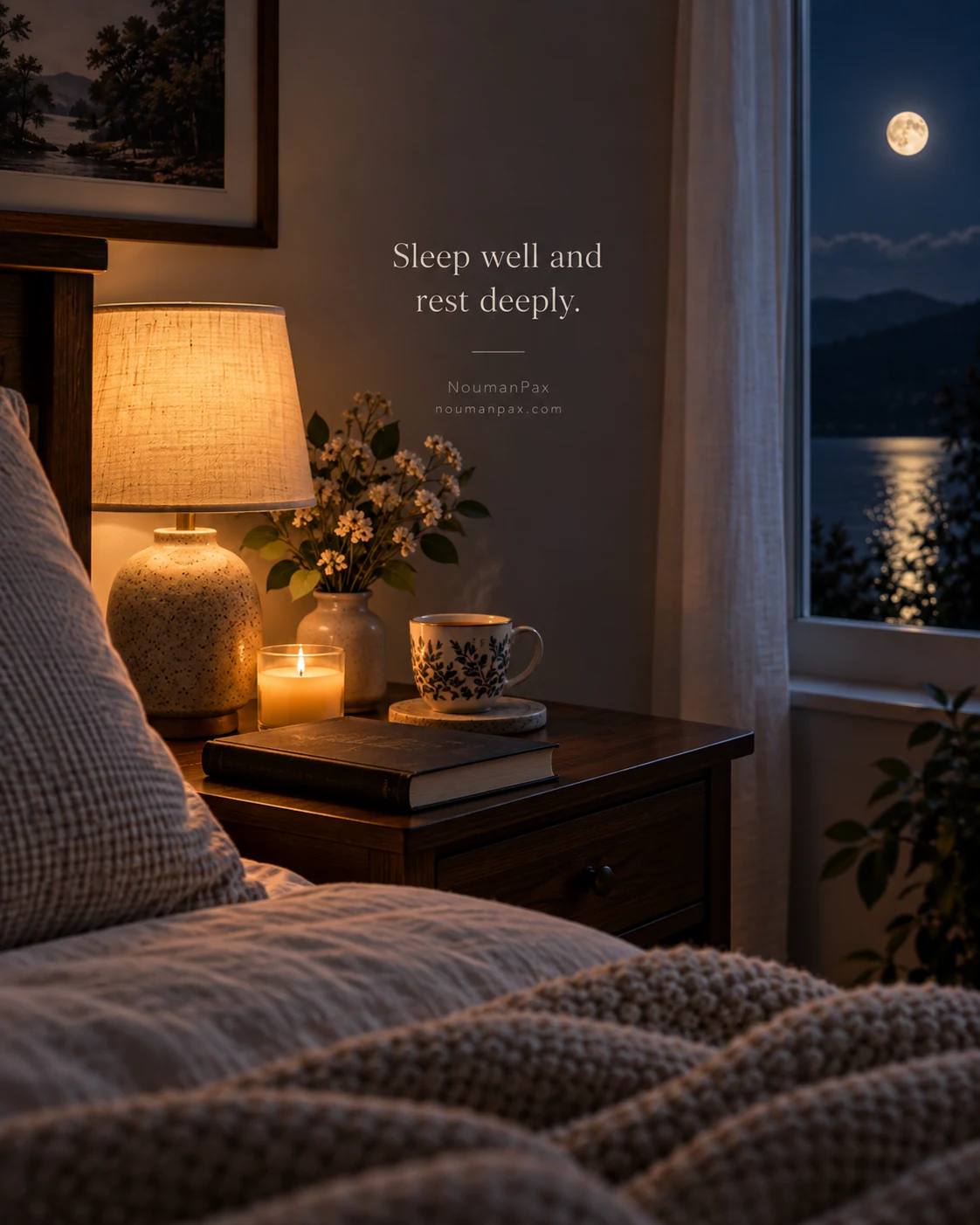 Sleep well and rest deeply.