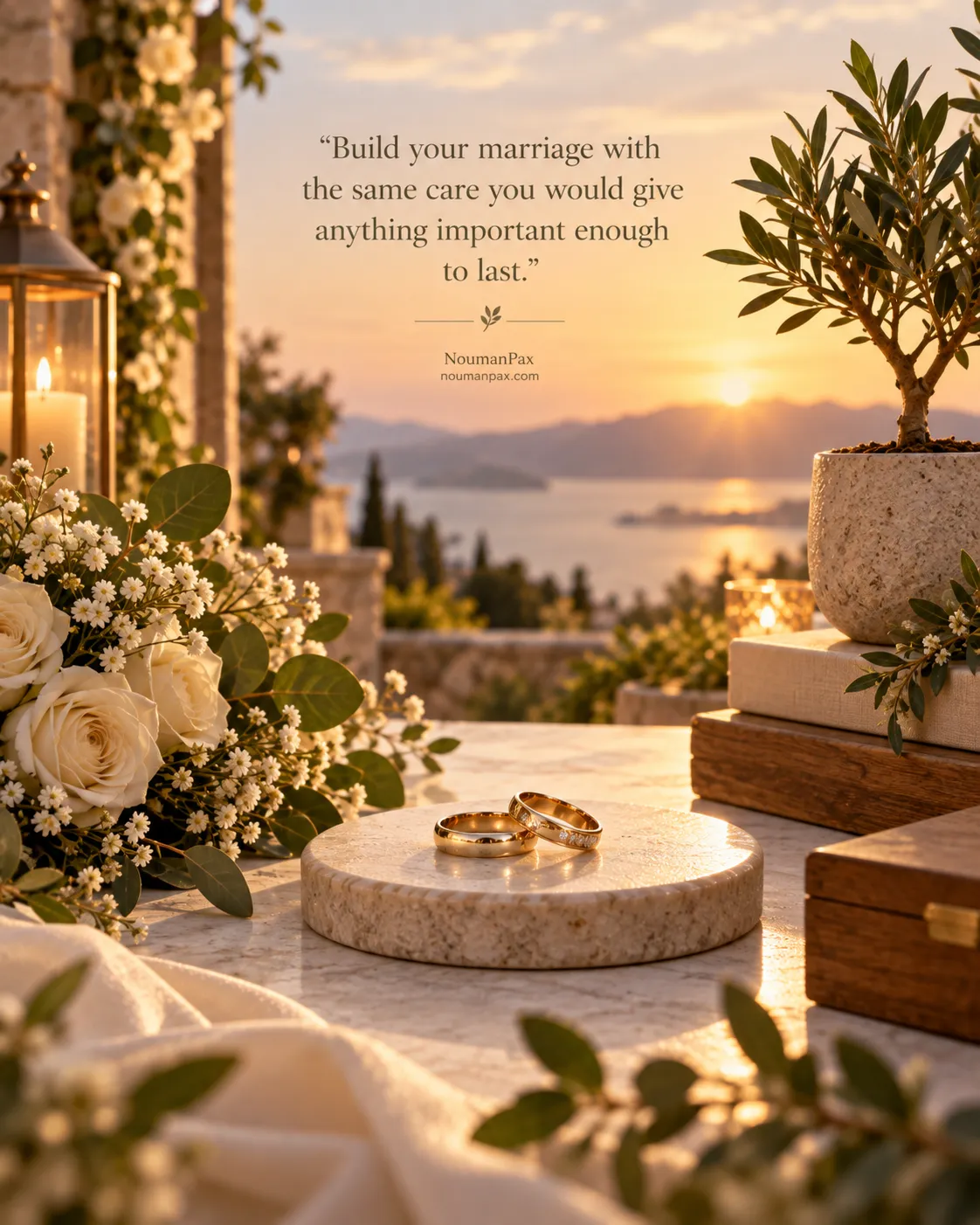 Build your marriage with the same care you would give anything important enough to last.