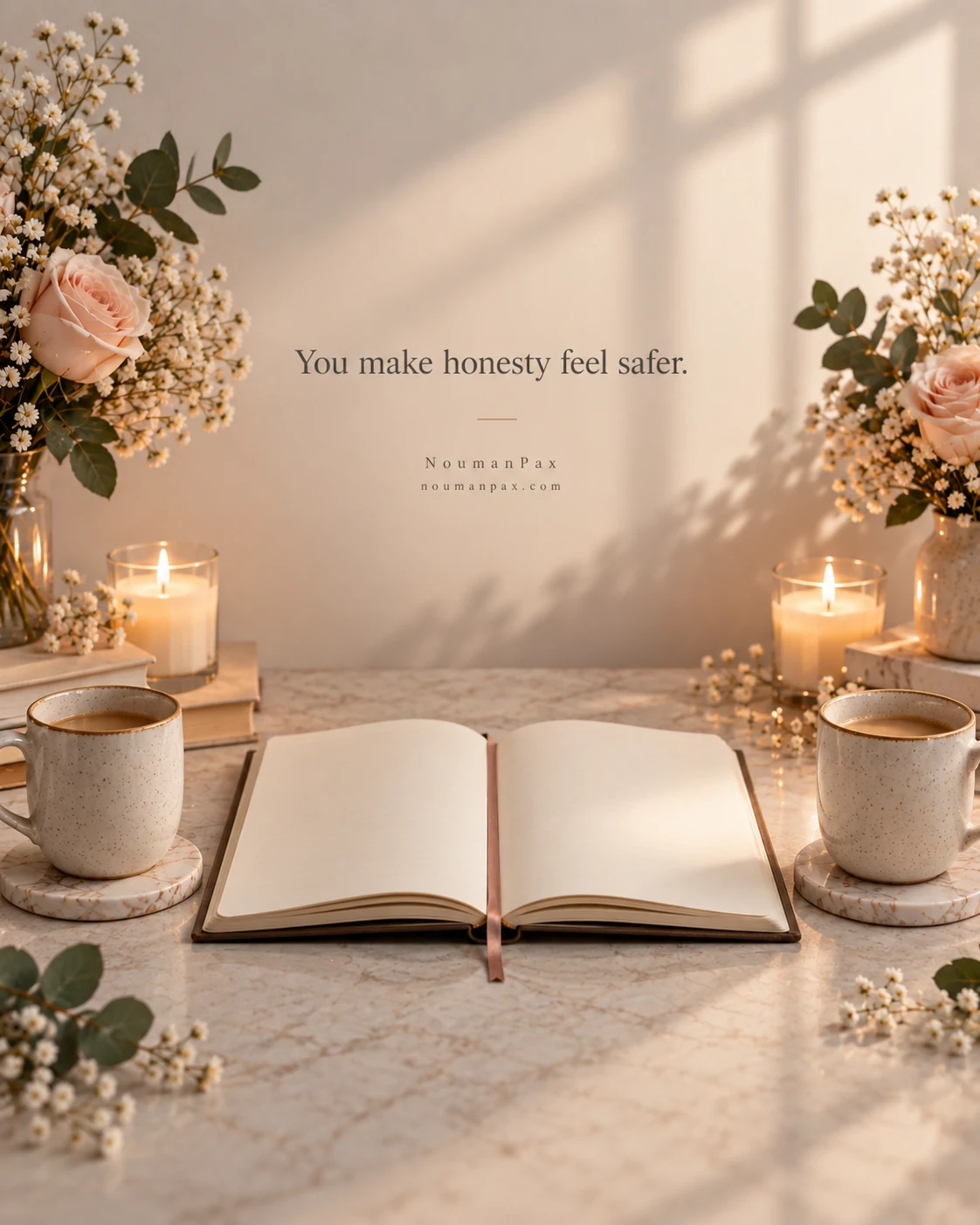 You make honesty feel safer.