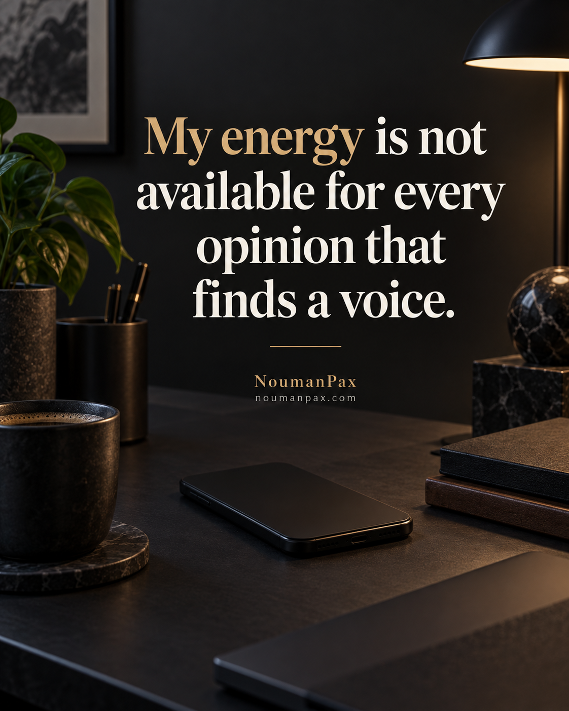 My energy is not available for every opinion