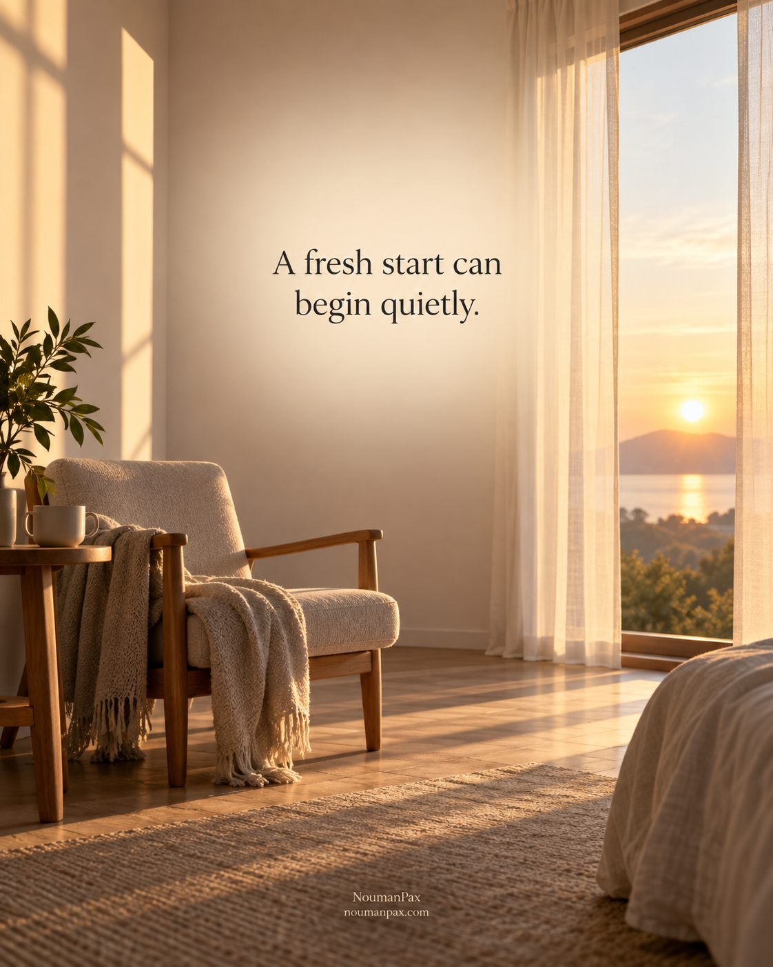 A fresh start can begin quietly.