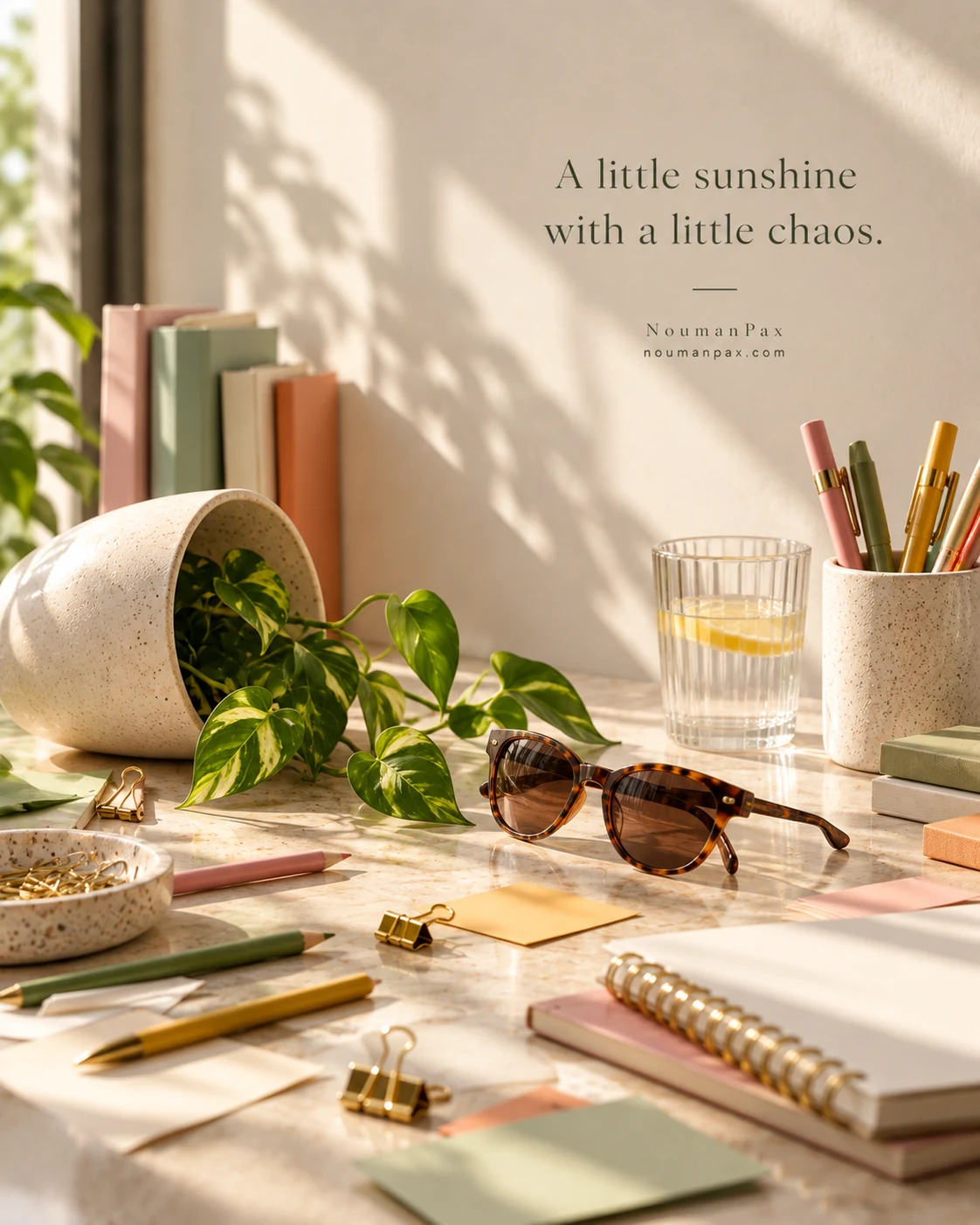 A little sunshine with a little chaos.