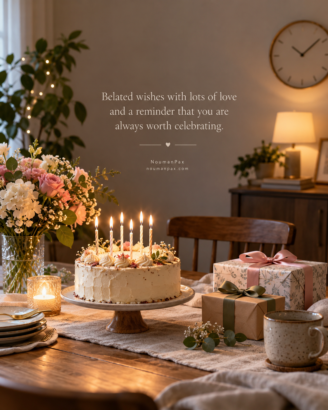 Belated Birthday Wishes for Family — Quote