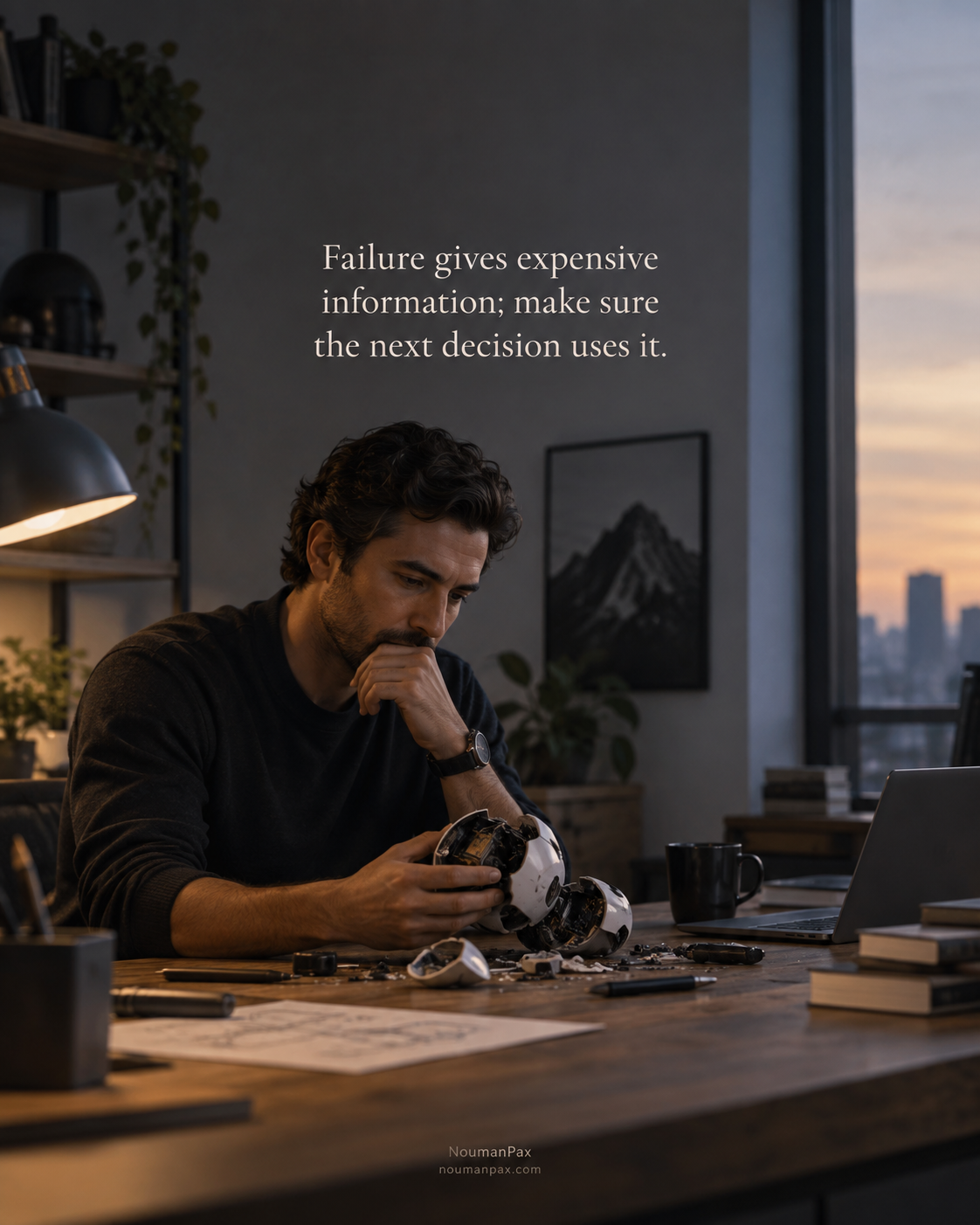 Failure gives expensive information; make sure the next decision uses it.