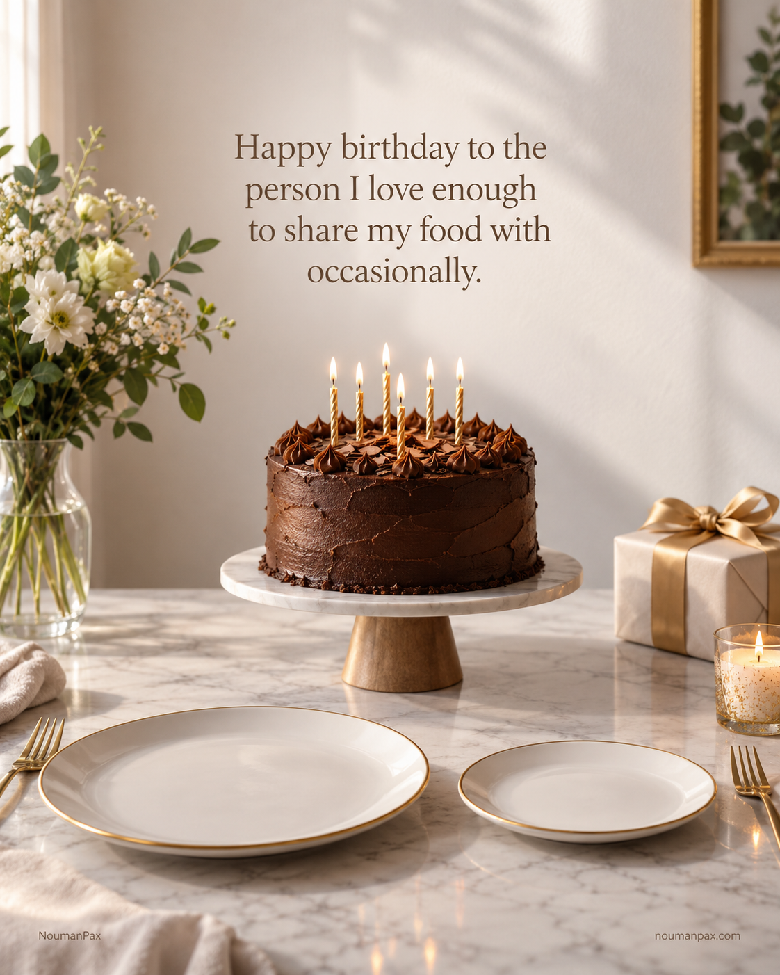 Happy birthday to the person I love enough to share my food with occasionally.