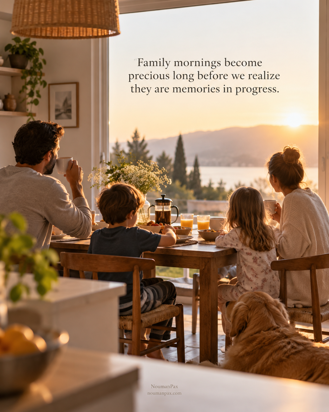 Good morning family quote about memories in progress
