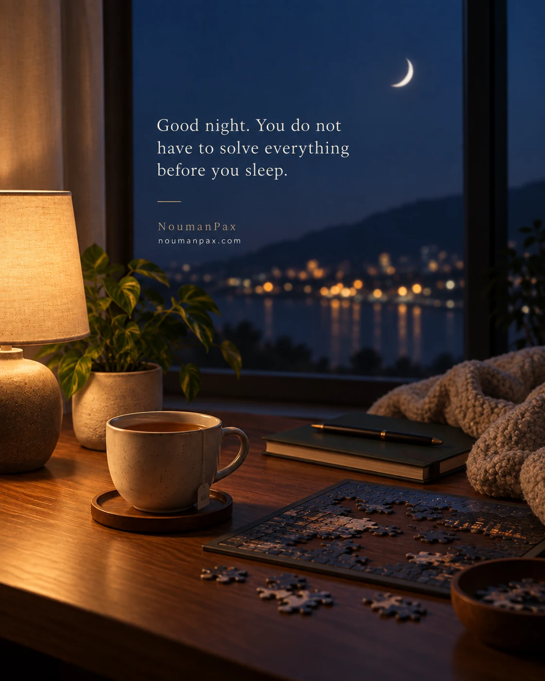 Good night. You do not have to solve everything before you sleep.