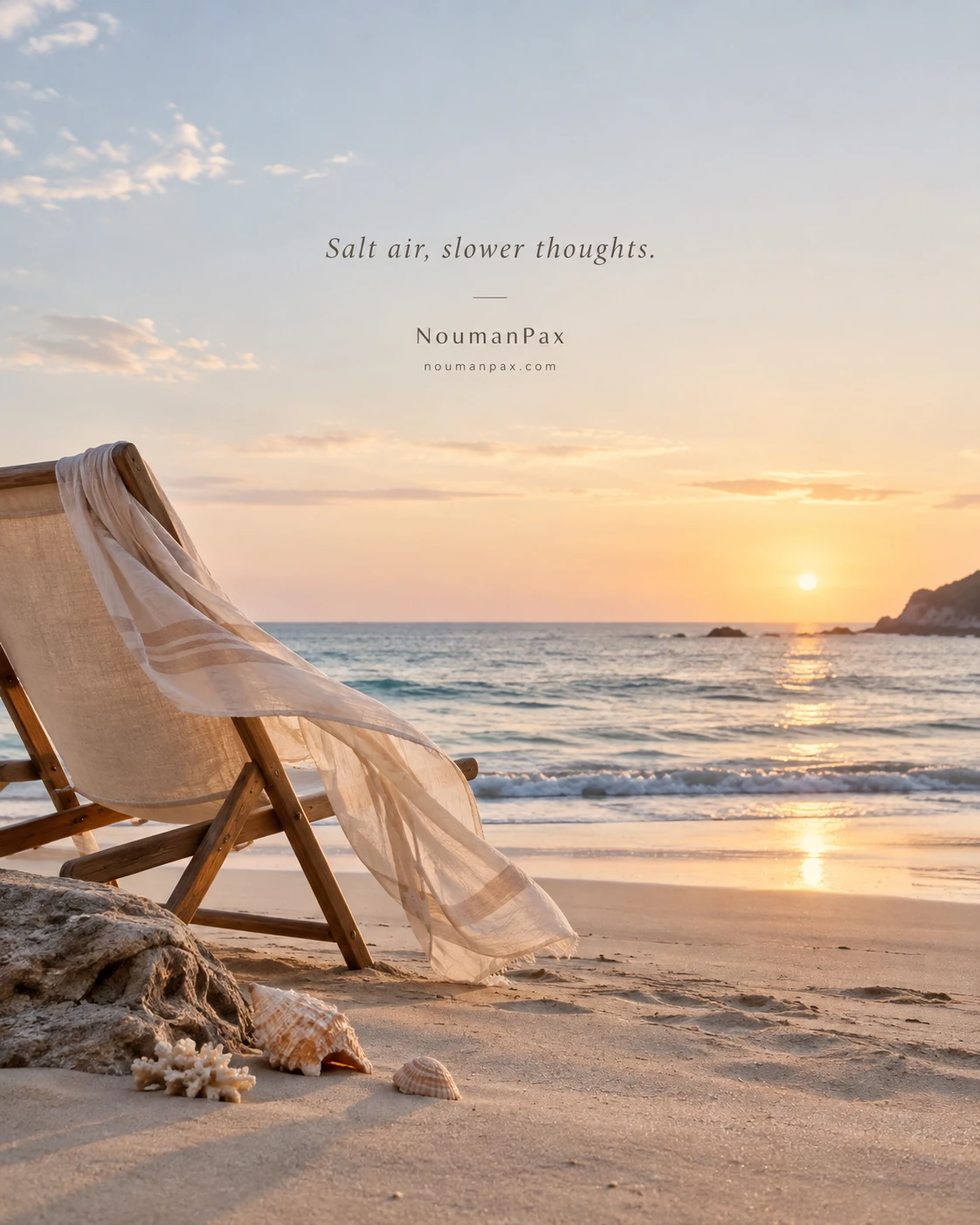Salt air, slower thoughts.