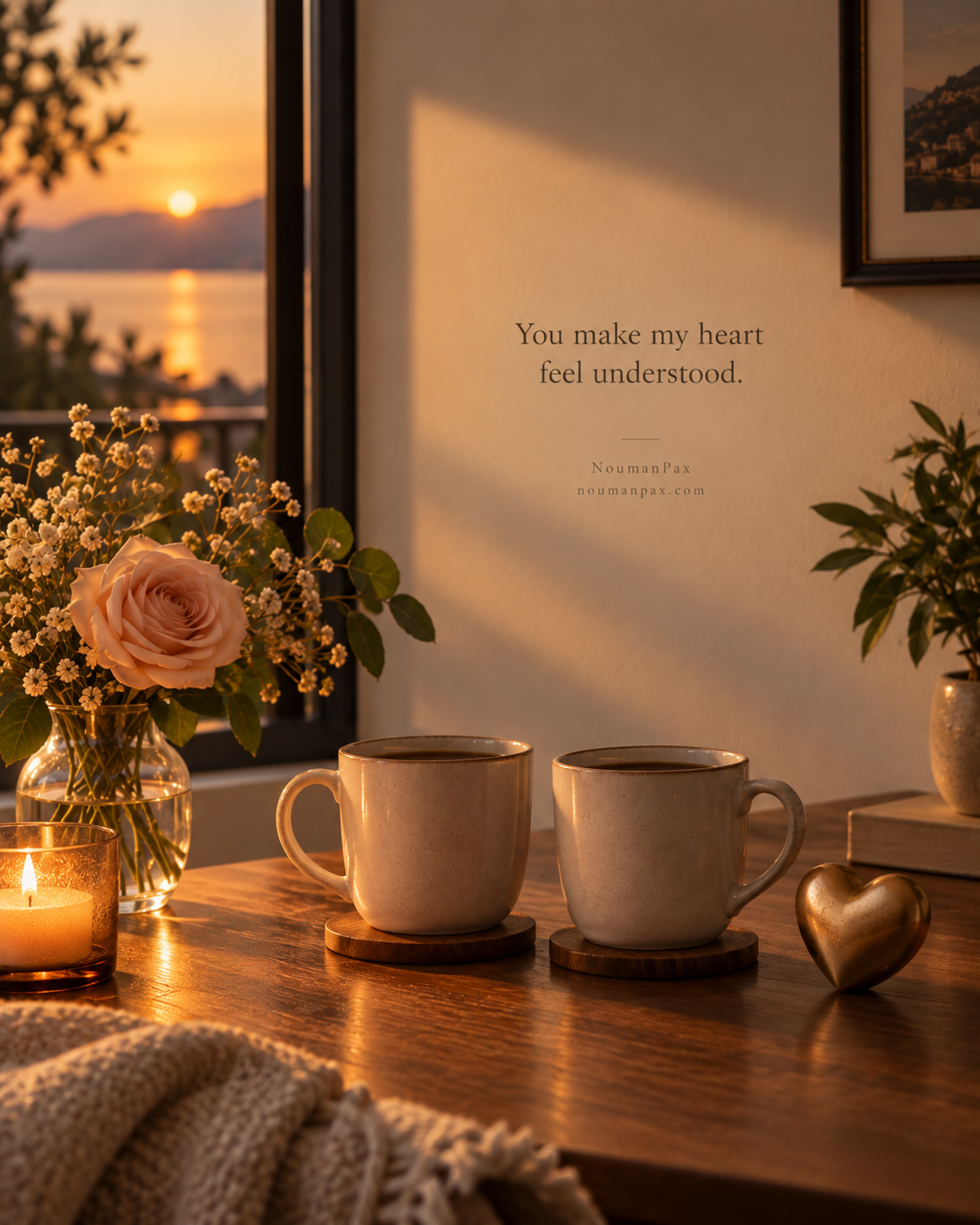 You make my heart feel understood.