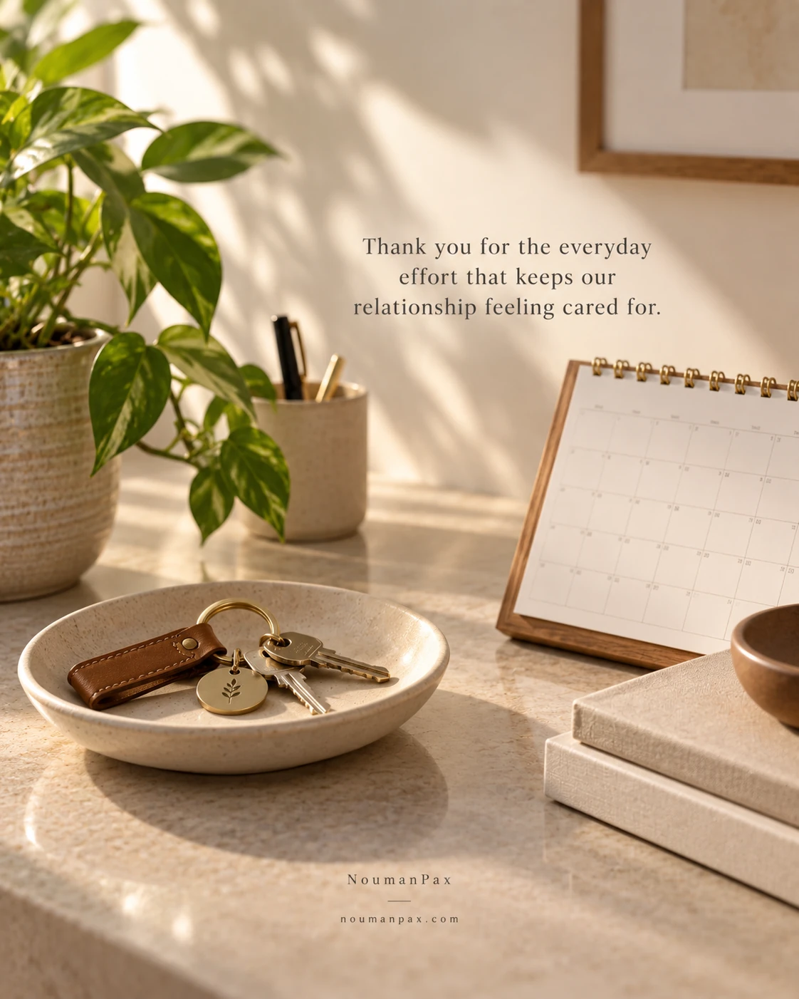 Thank you for the everyday effort that keeps our relationship feeling cared for.