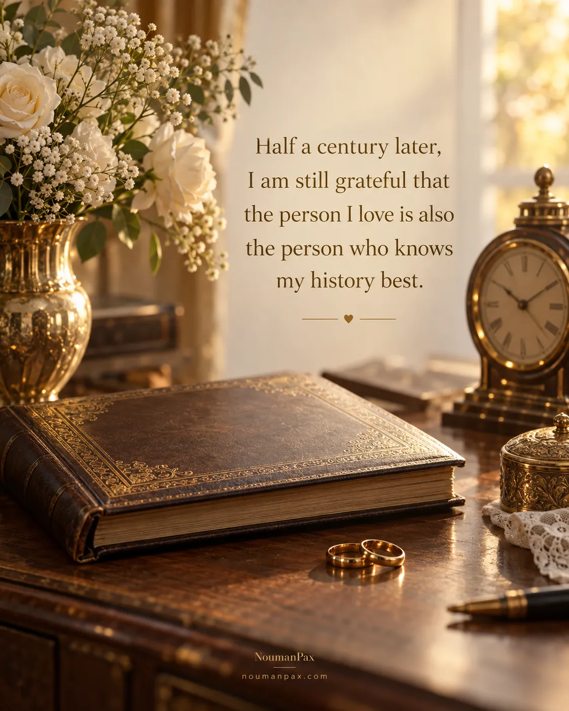 Half a century later, I am still grateful that the person I love is also the person who knows my history best.