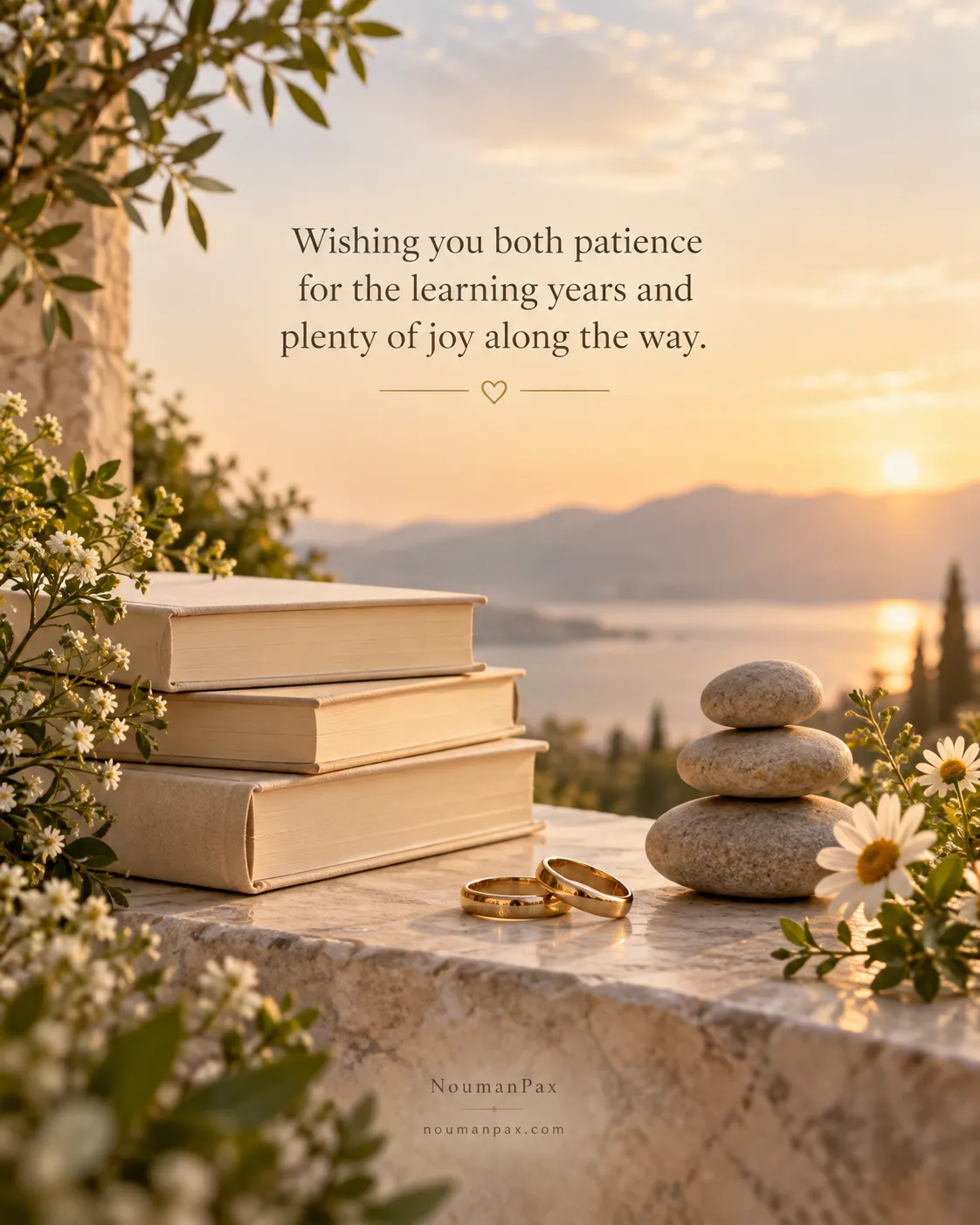 Wishing you both patience for the learning years and plenty of joy along the way.