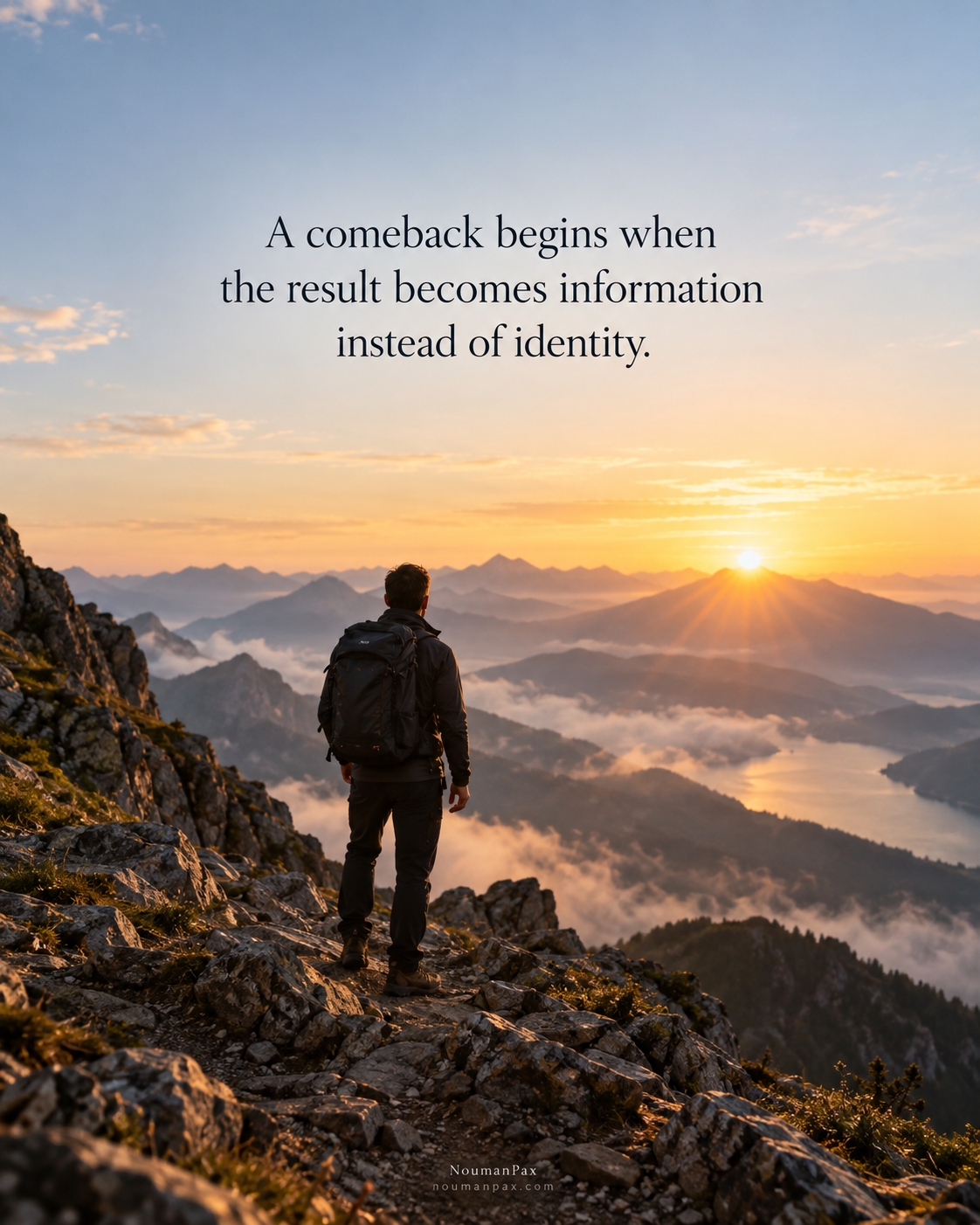 A comeback begins when the result becomes information instead of identity.