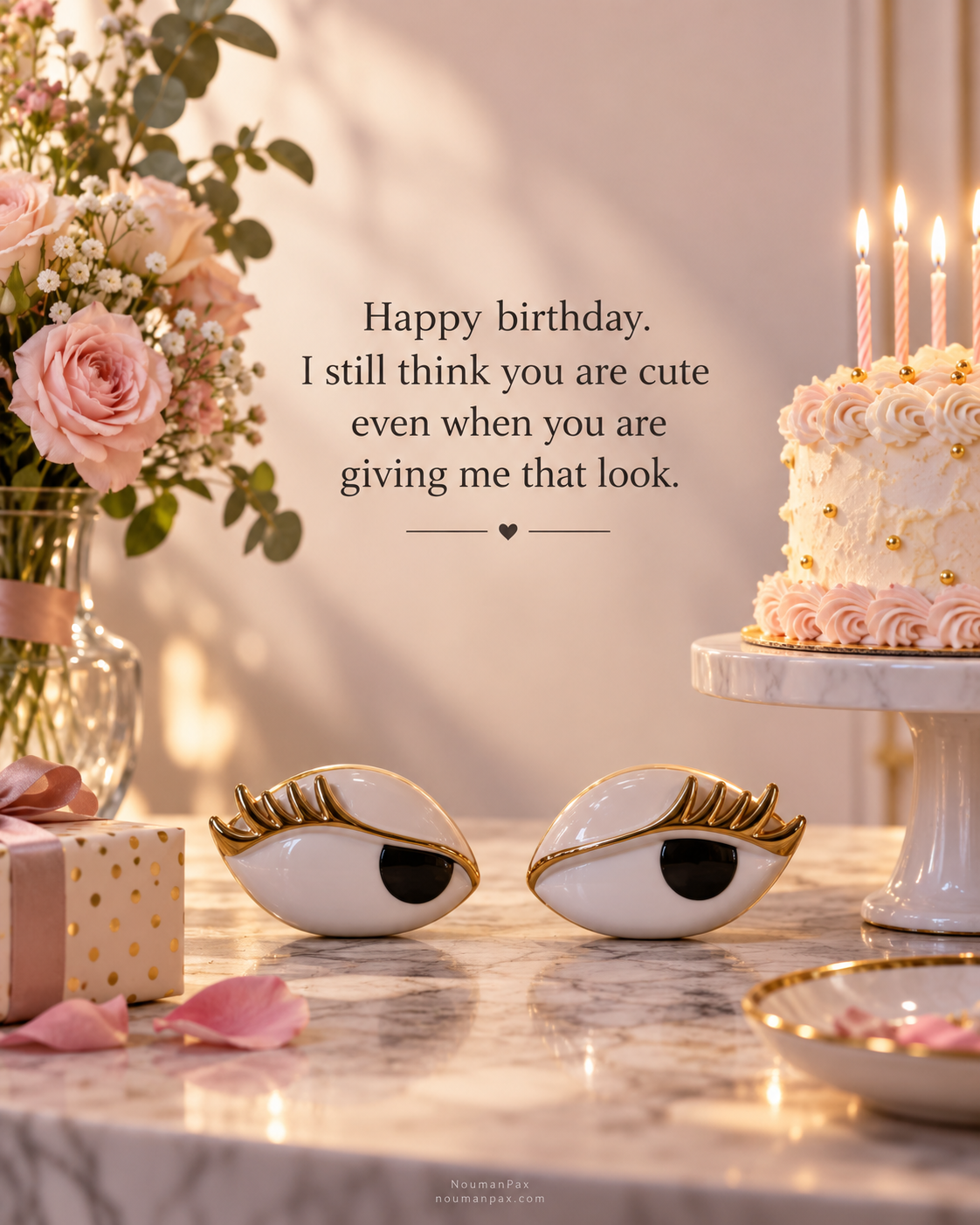 Funny Birthday Wishes for Girlfriend — That look