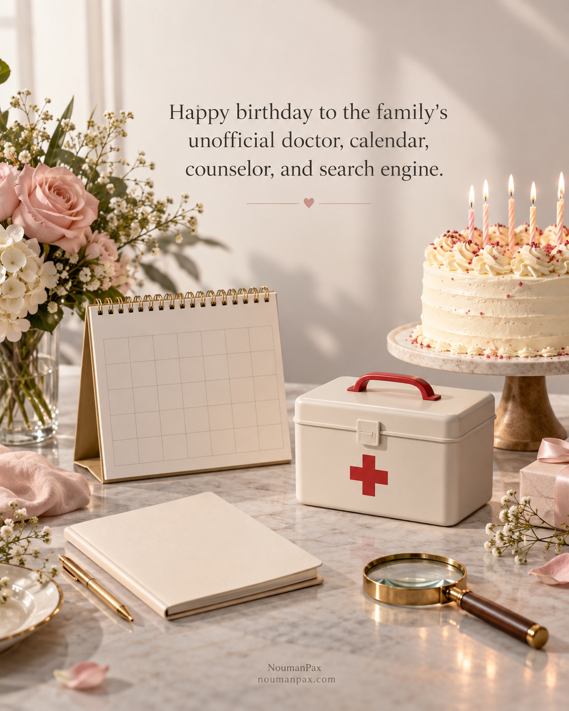 Happy birthday to the family’s unofficial doctor, calendar, counselor, and search engine.