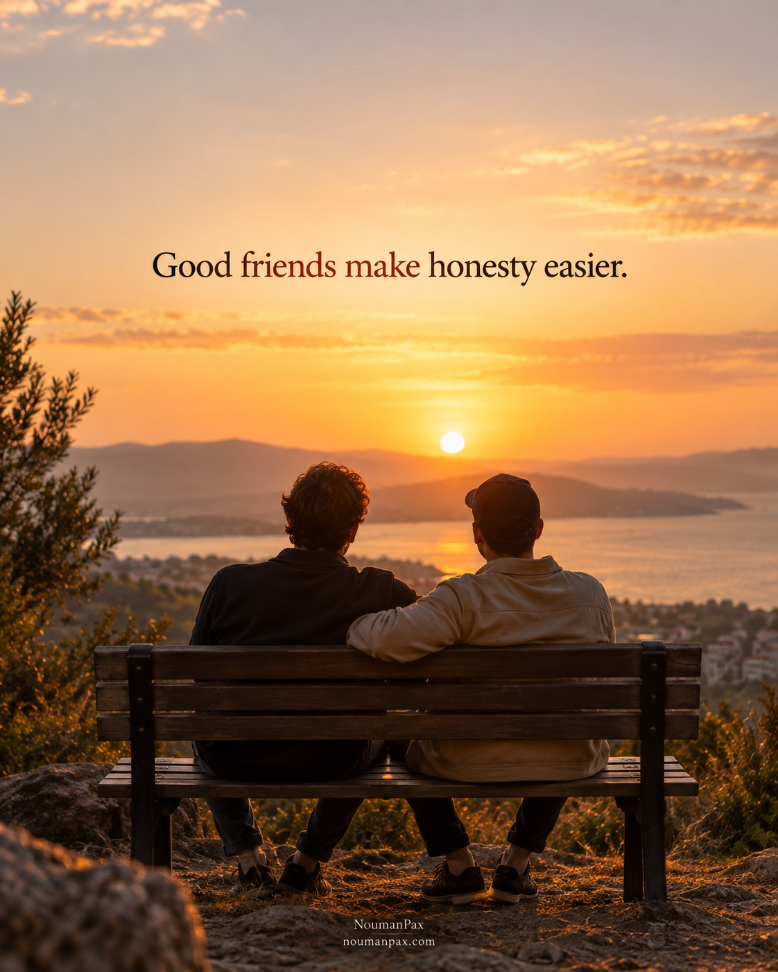 Good friends make honesty easier.