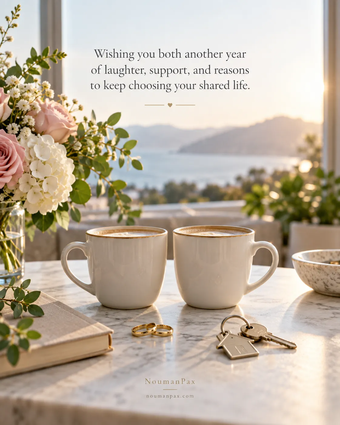 Wishing you both another year of laughter, support, and reasons to keep choosing your shared life.