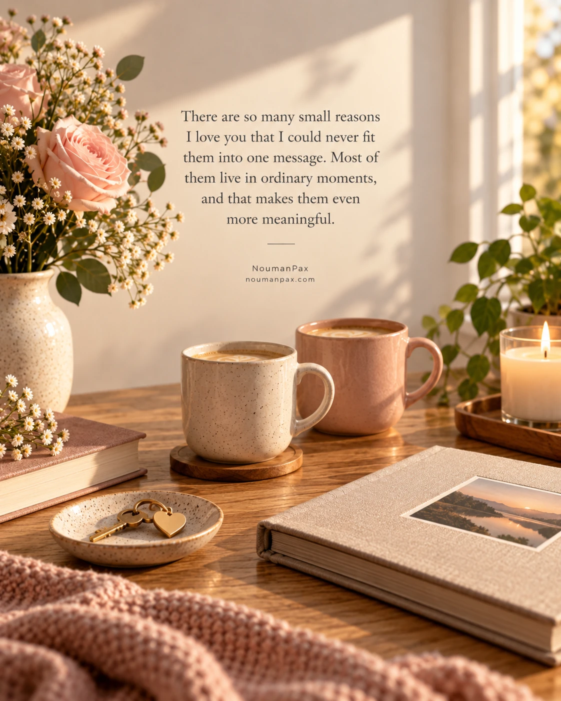 There are so many small reasons I love you that I could never fit them into one message. Most of them live in ordinary moments, and that makes them even more meaningful.