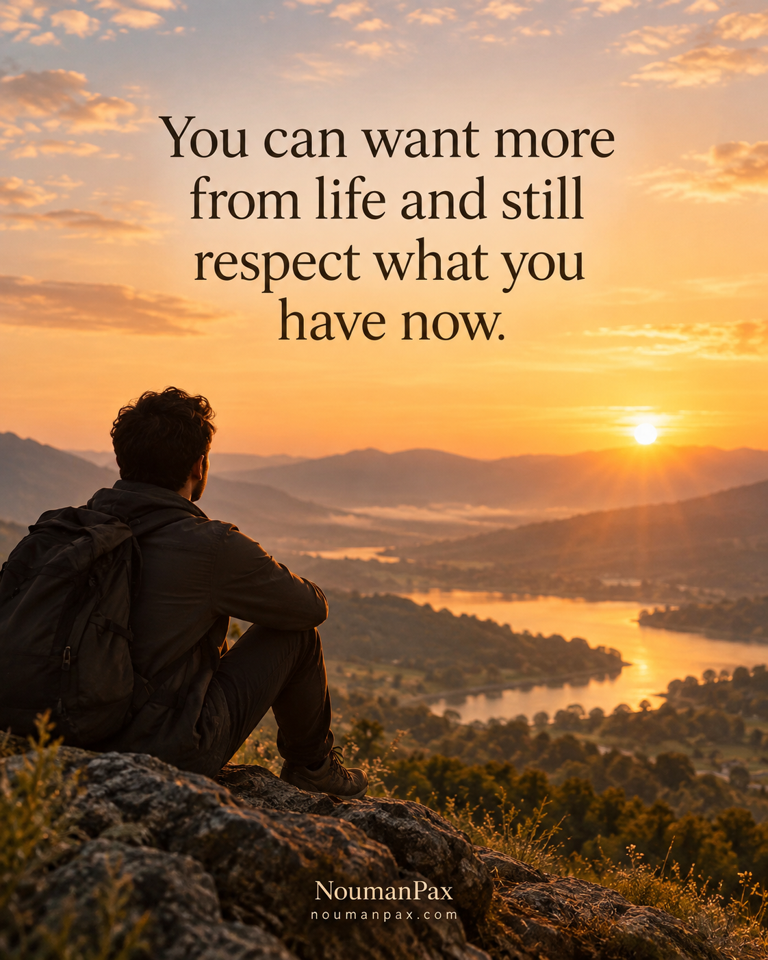Positive quote — want more and respect now