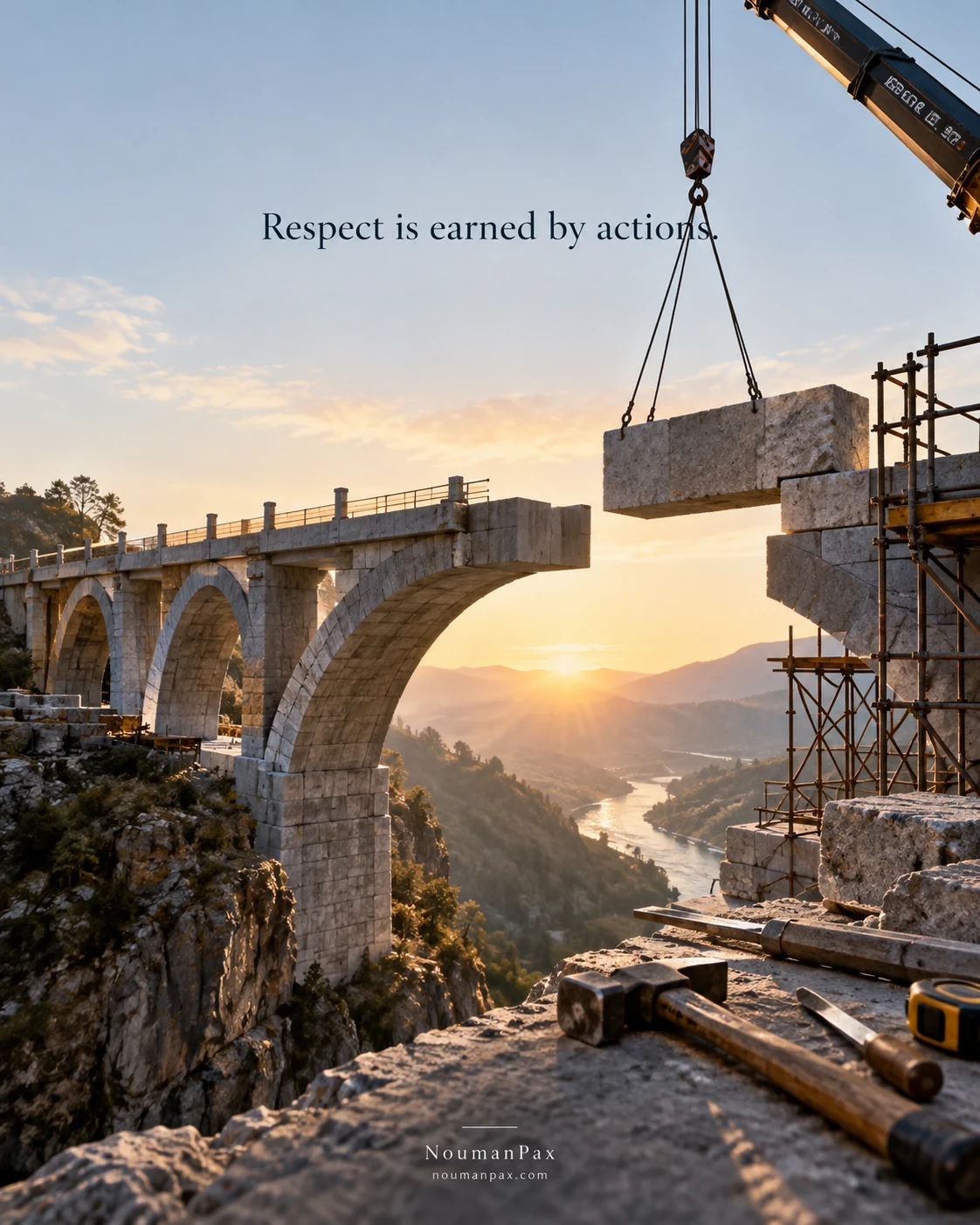 Respect is earned by actions.