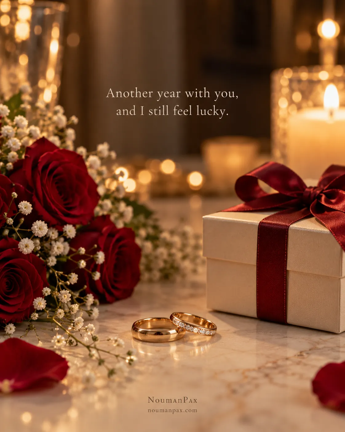 Another year with you, and I still feel lucky.
