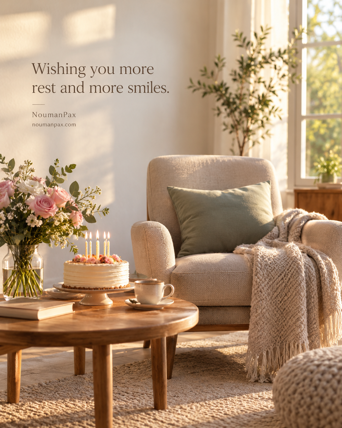 Wishing you more rest and more smiles.