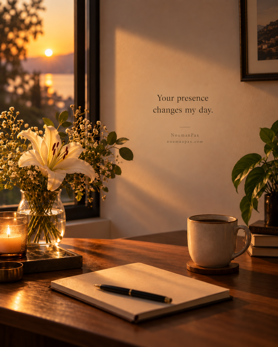 Your presence changes my day.