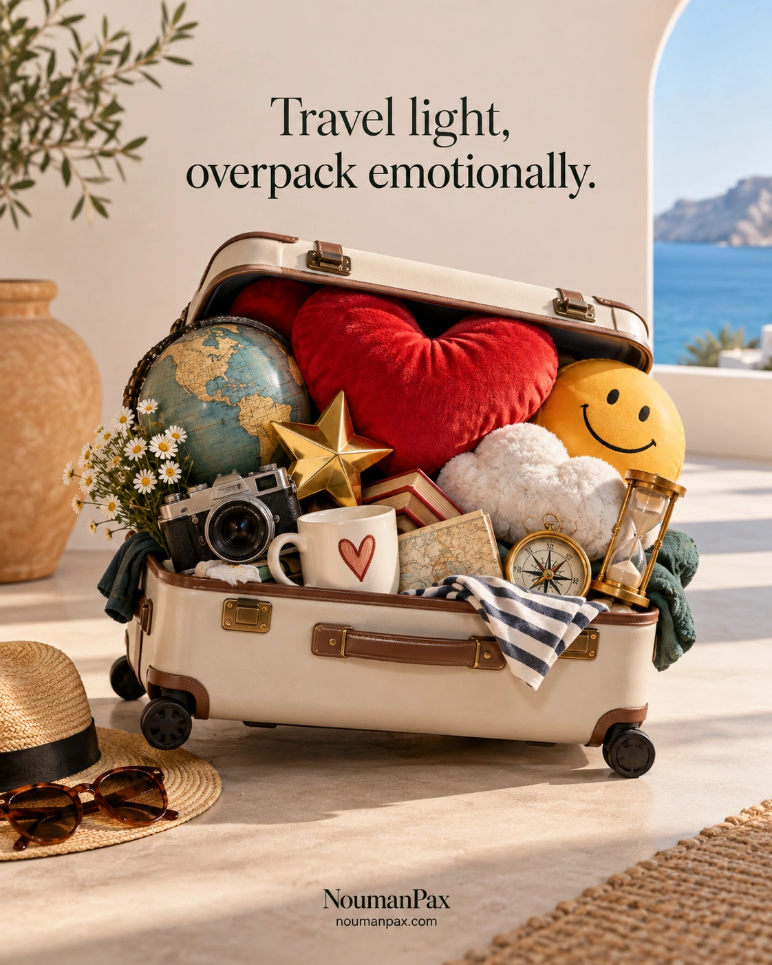 Travel light, overpack emotionally.