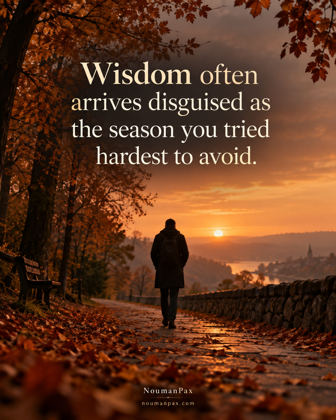 Wisdom often arrives disguised as the season