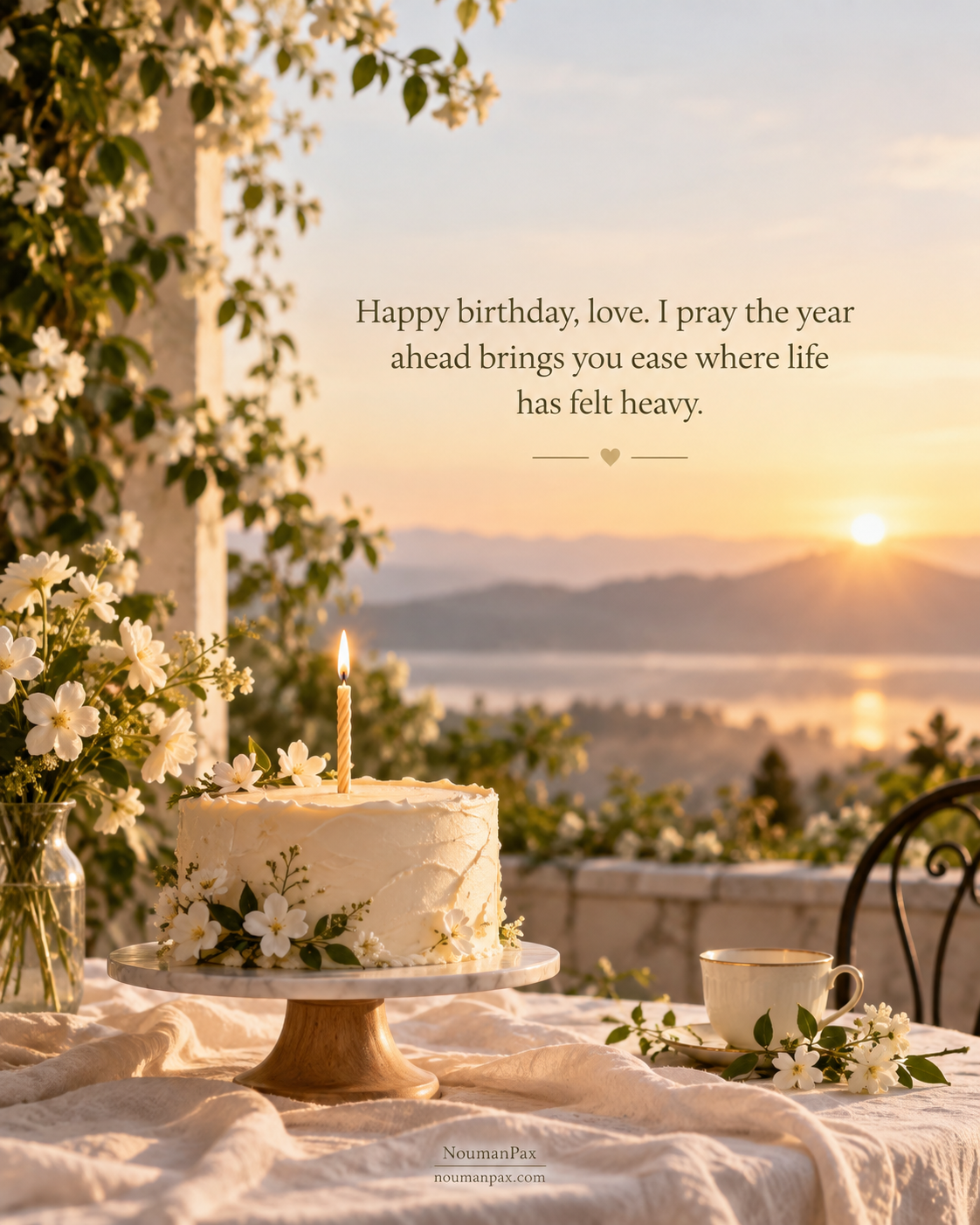 Birthday Blessings for Girlfriend — Ease and peace