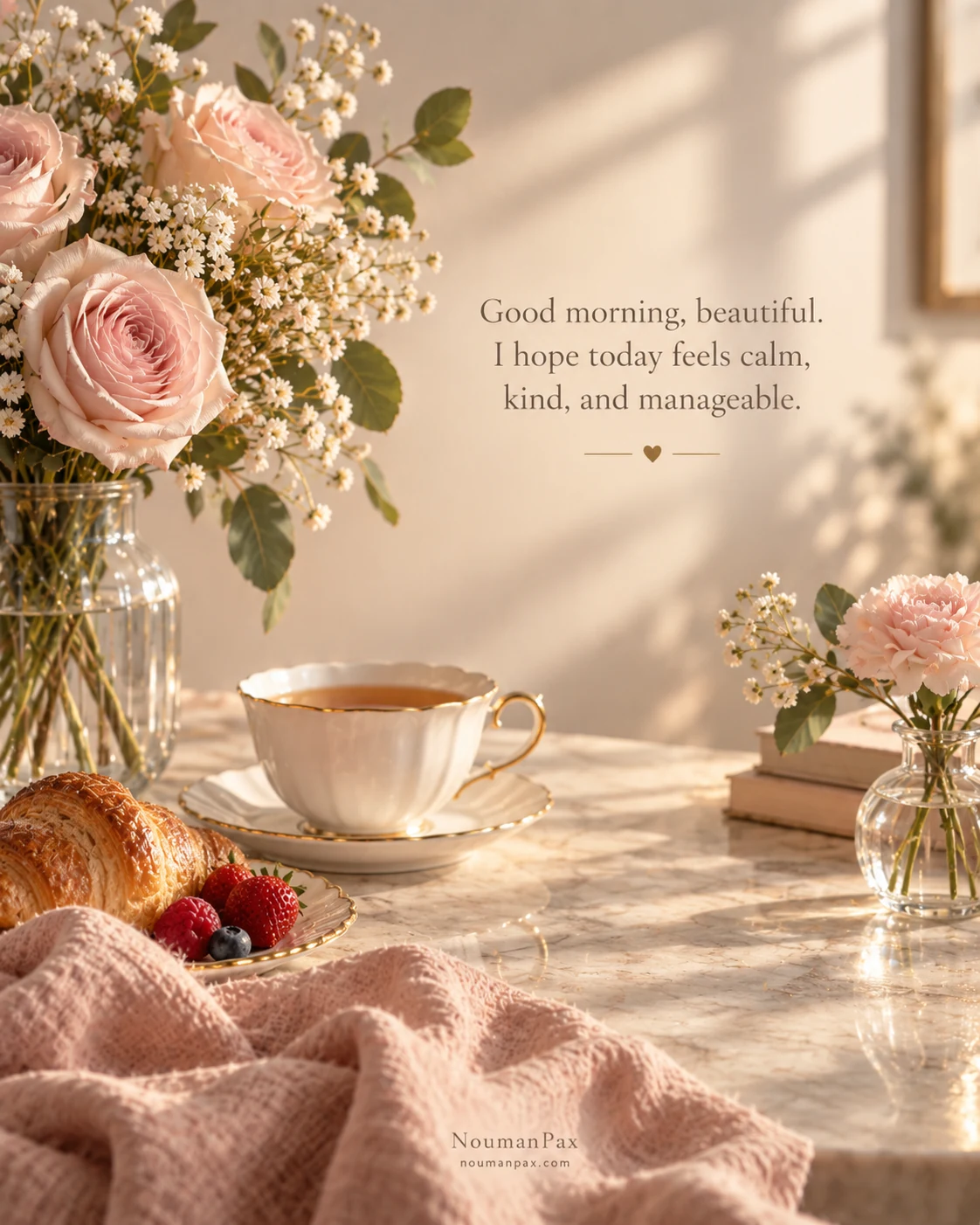 Good morning, beautiful. I hope today feels calm, kind, and manageable.