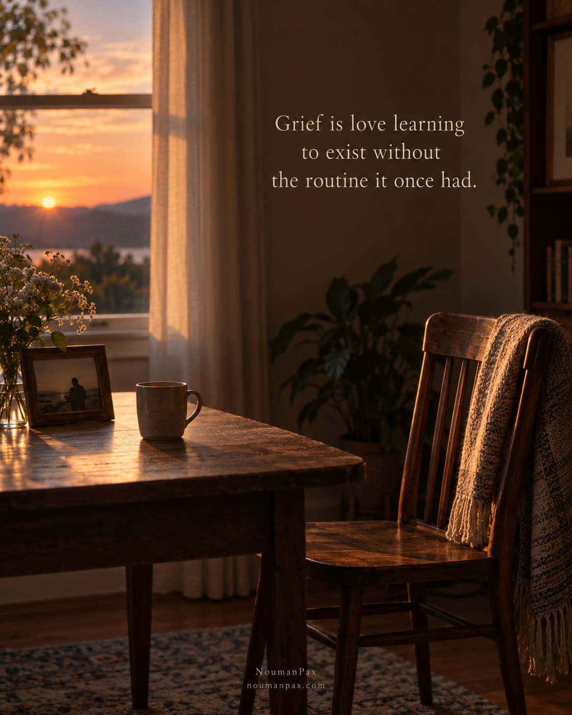 Grief is love learning to exist without the routine it once had.