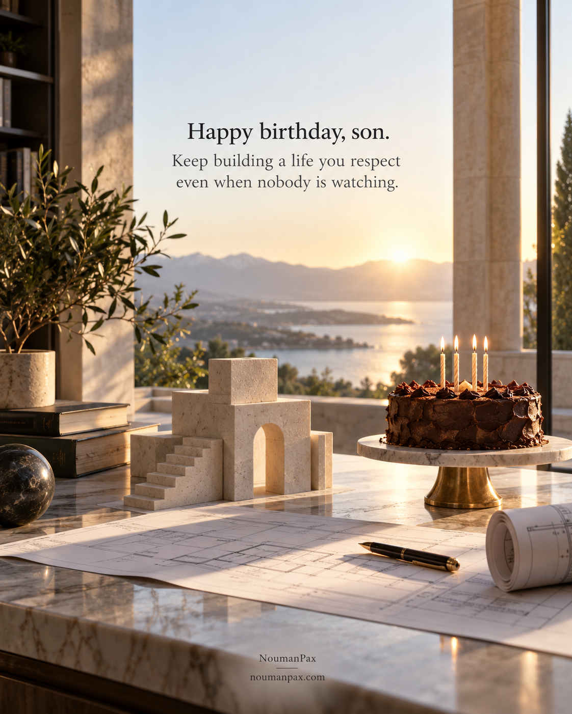 Happy birthday, son. Keep building a life you respect even when nobody is watching.