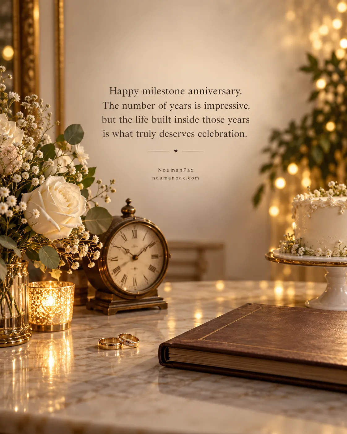 Happy milestone anniversary. The number of years is impressive, but the life built inside those years is what truly deserves celebration.