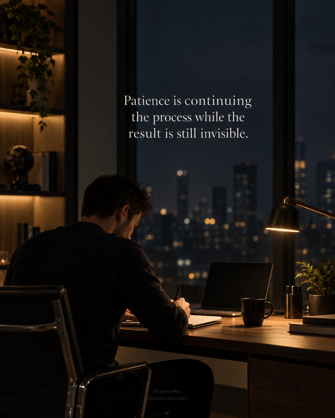 Patience is continuing the process while the result is still invisible.