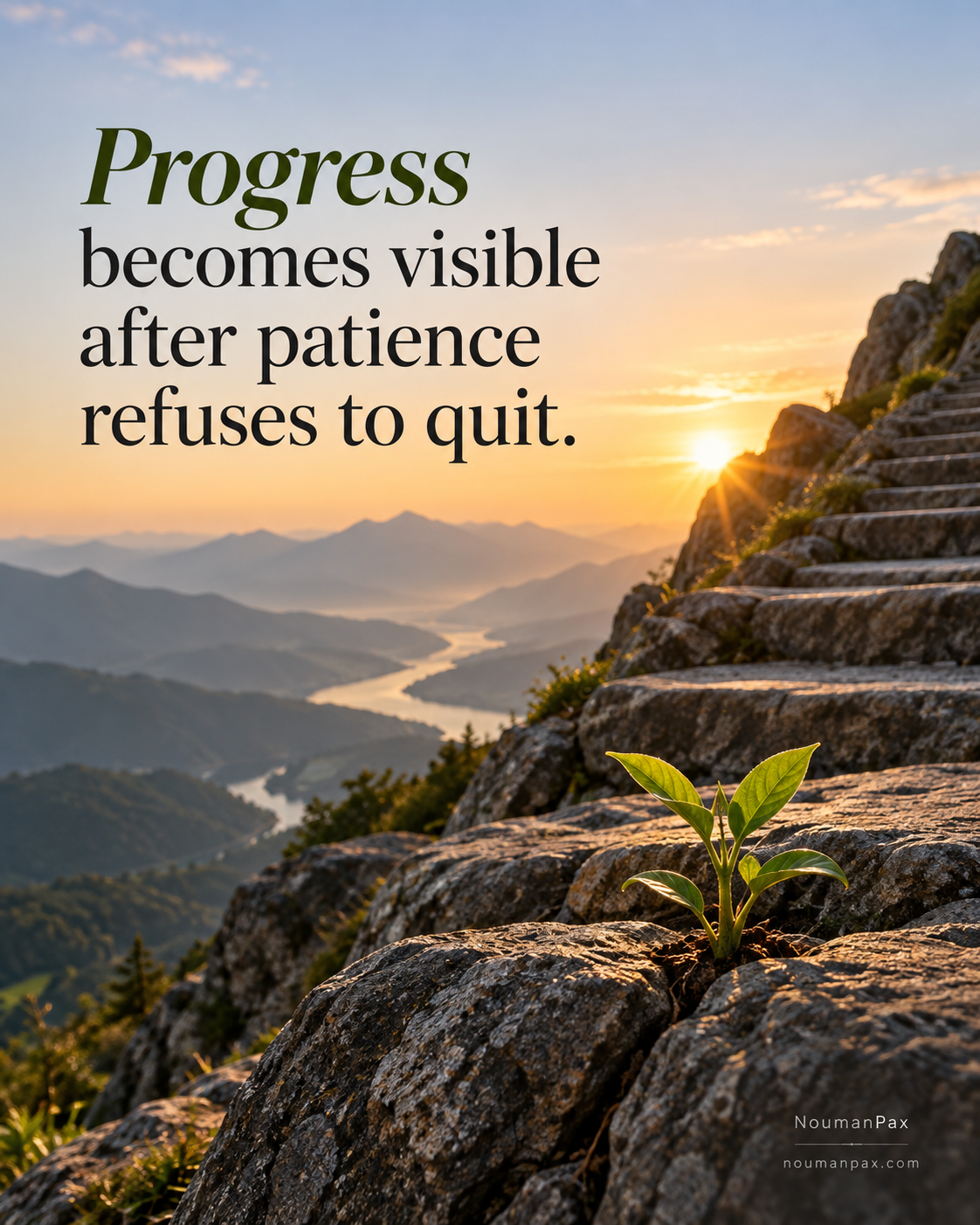 Progress becomes visible with patience